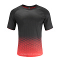 T-shirt de futebol masculino dry fit vermelho